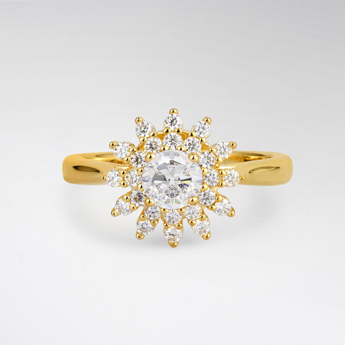 Vintage Floral Halo Moissanite Engagement Ring - Additional view