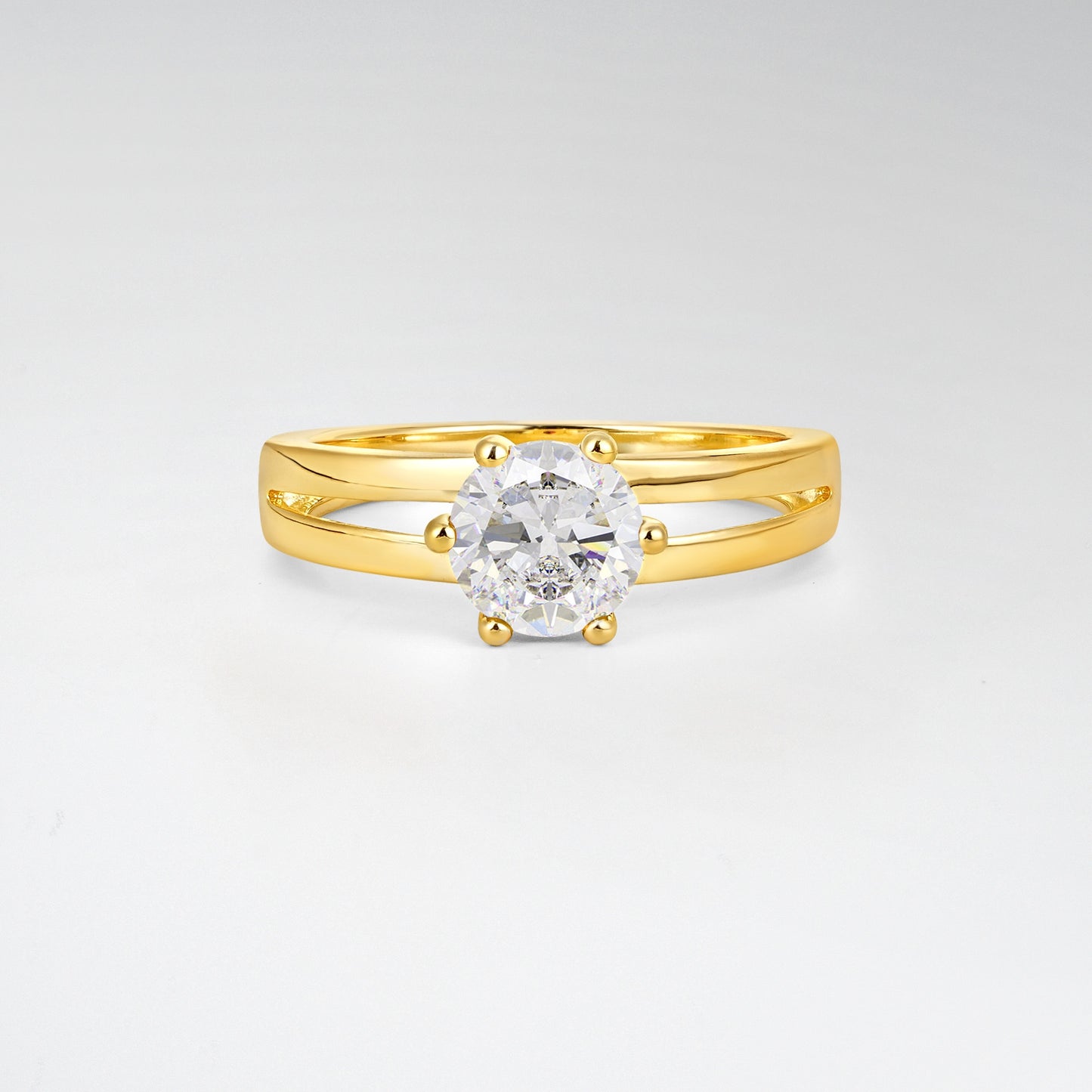 Oval Cut Moissanite Solitaire Engagement Ring - Additional view