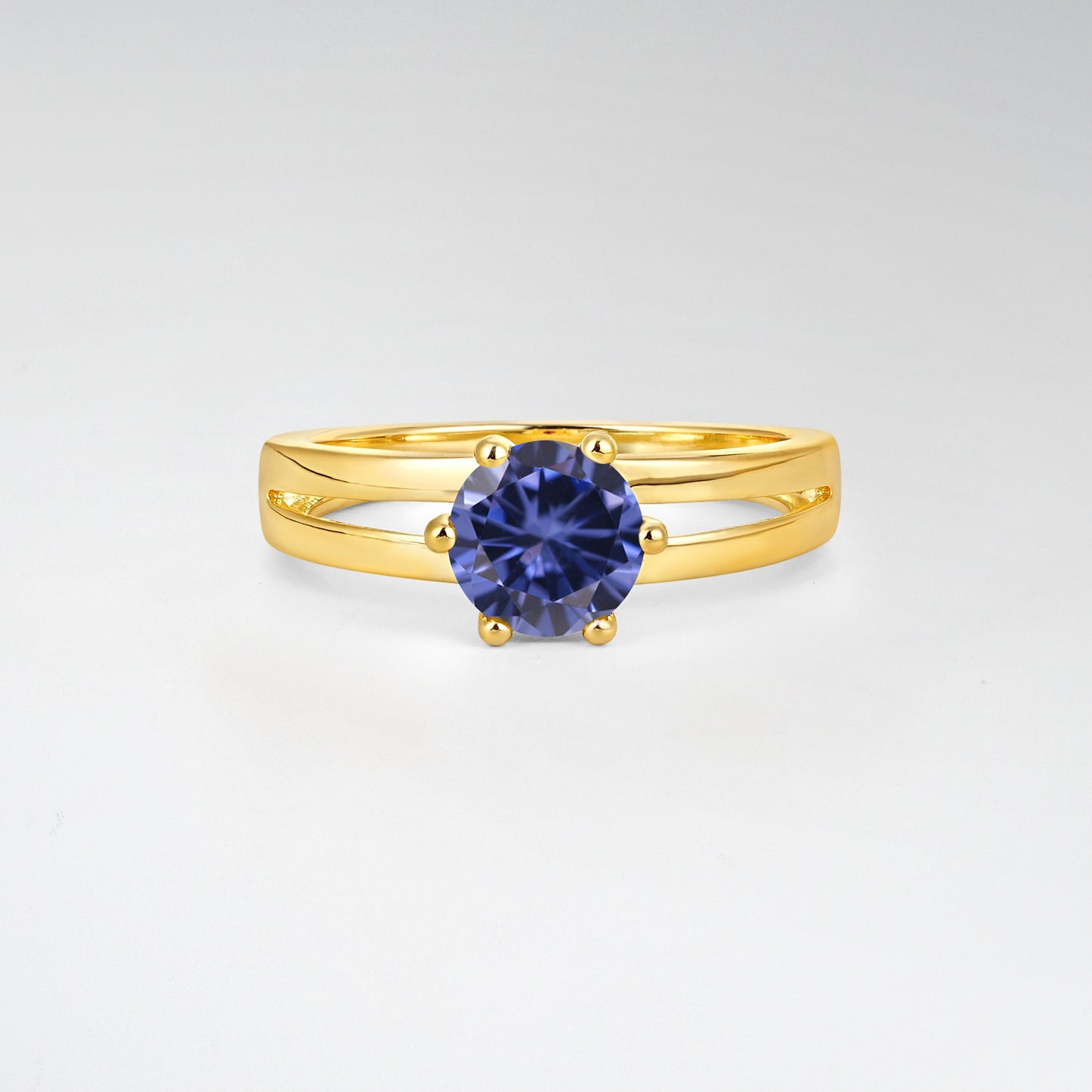 Oval Cut Tanzanite Solitaire Engagement Ring - Additional view