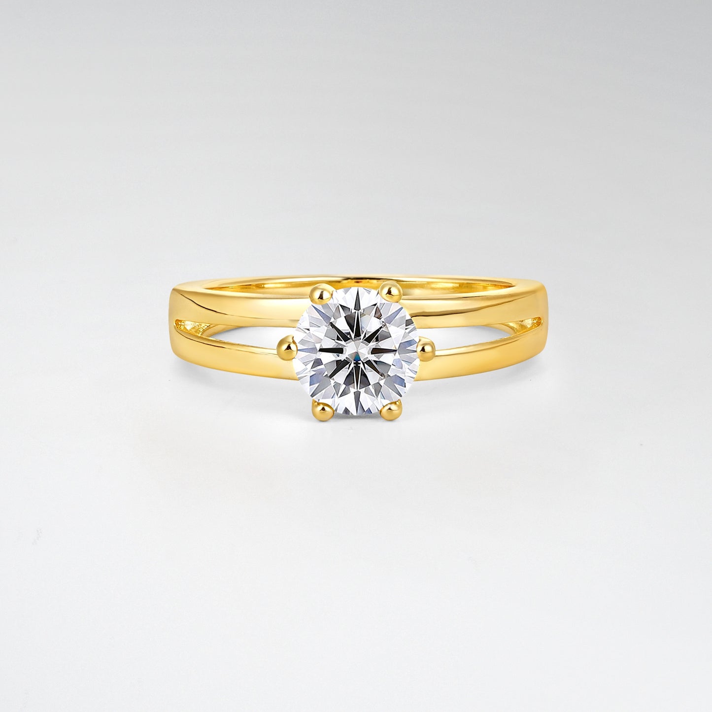 Oval Cut Lab Diamond Solitaire Engagement Ring - Additional view