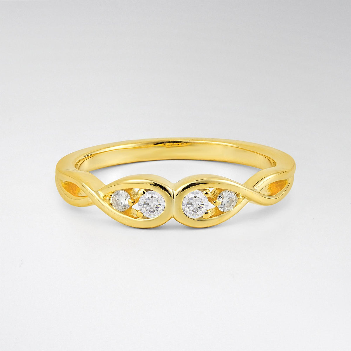 Infinity Double Moissanite Promise Ring - Additional view