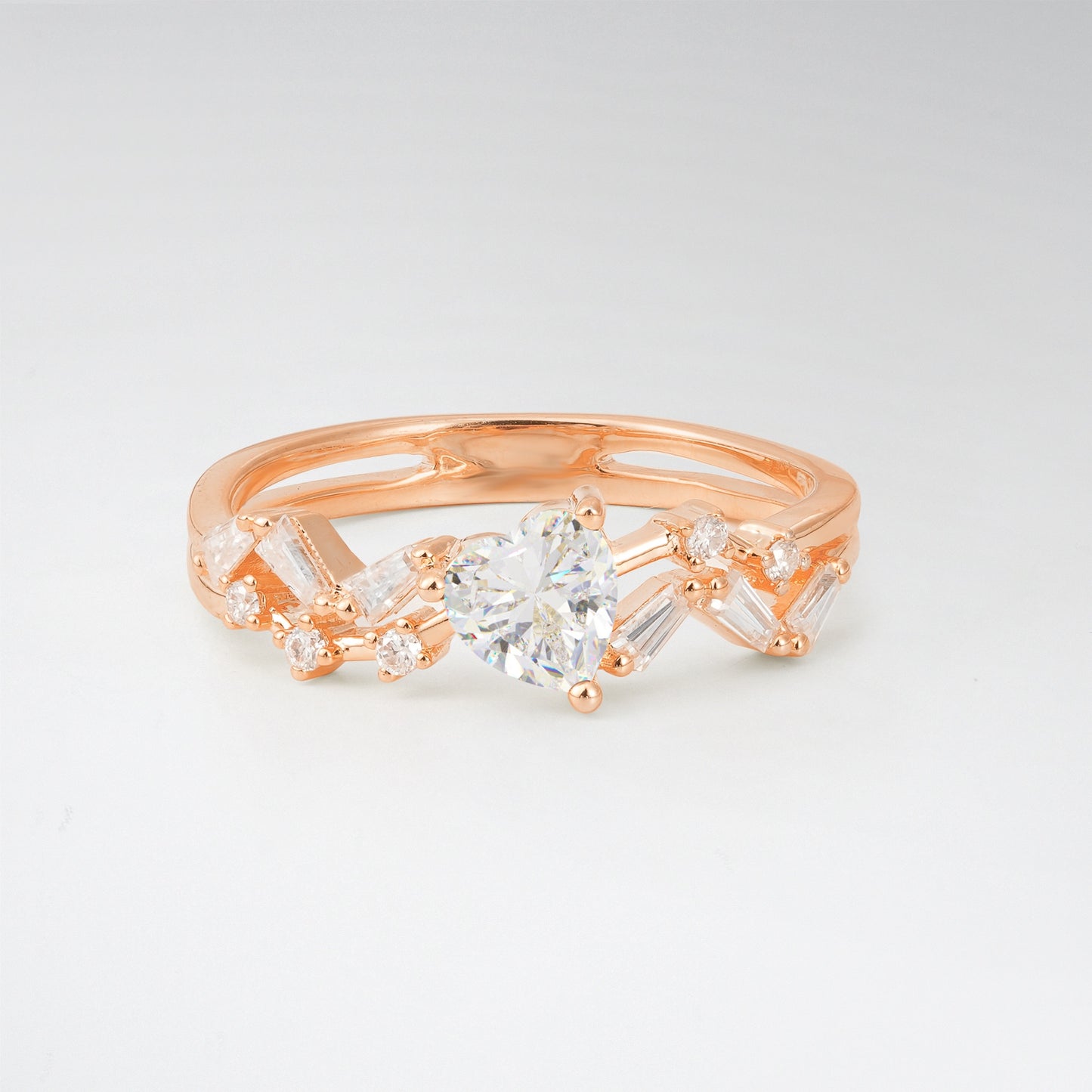 Vintage Art Deco Pear Cut Moissanite Halo Engagement Ring - Additional view