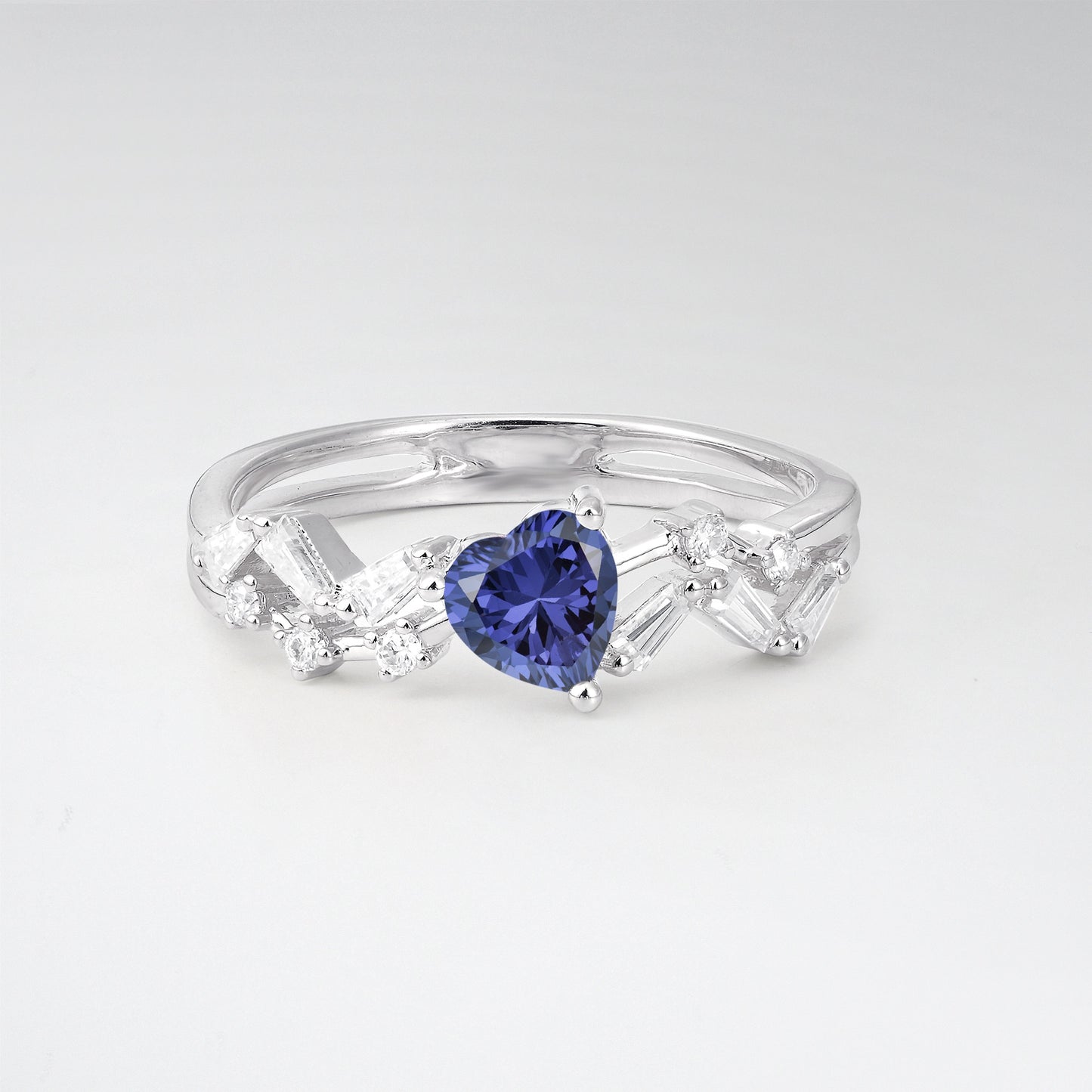 Vintage Art Deco Pear Cut Tanzanite Halo Engagement Ring - Additional view
