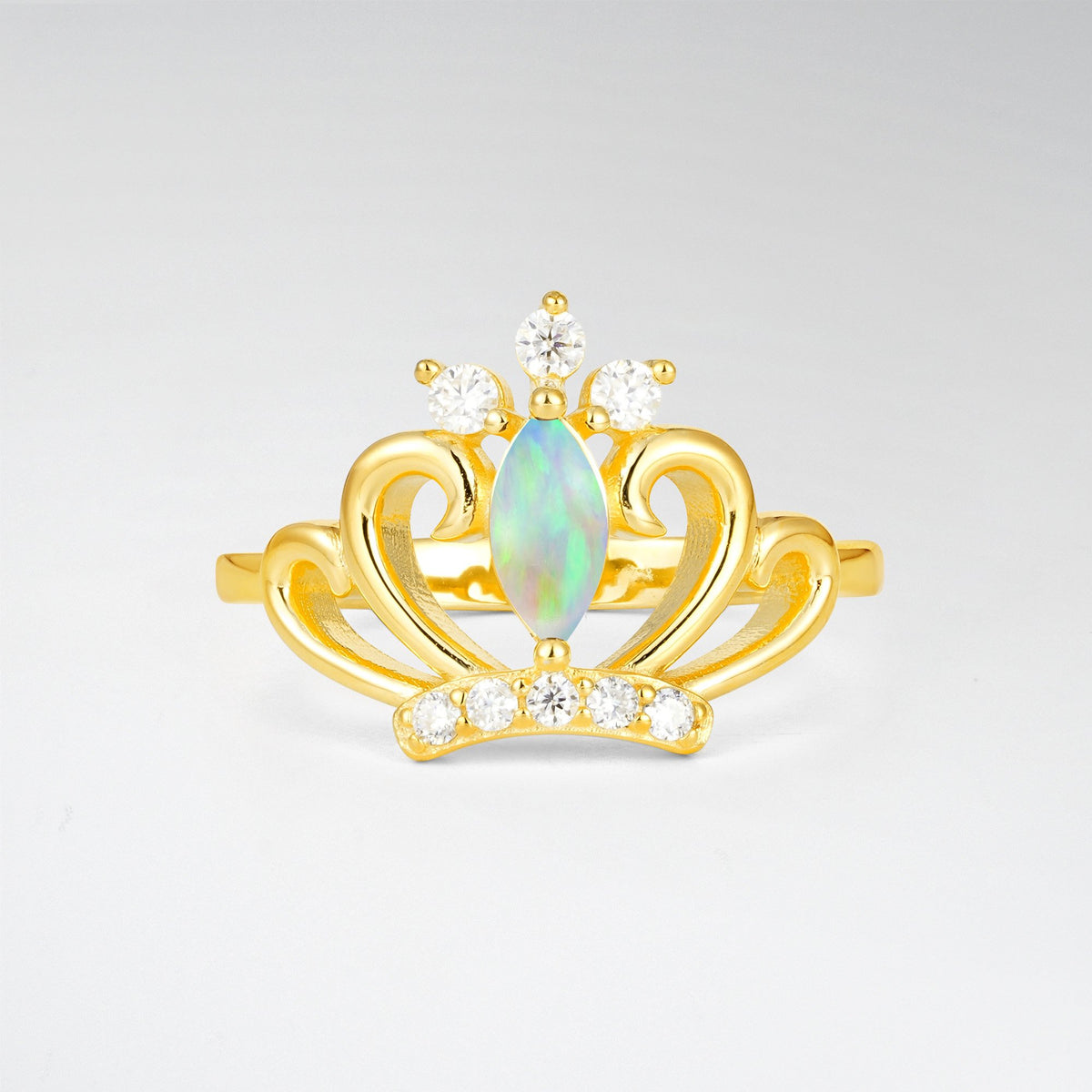 Vintage Marquise Opal Scrollwork Engagement Ring - Additional view