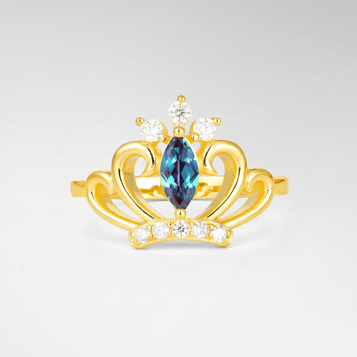 Vintage Marquise Alexandrite Scrollwork Engagement Ring - Additional view